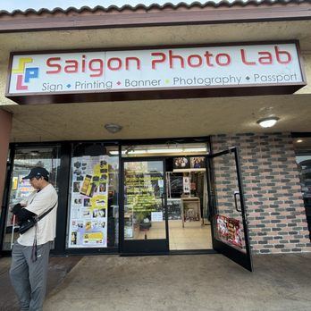 The Saigon Photo Lab storefront on Westminster Avenue